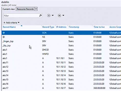 Manage resource records .